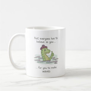 Loch Ness Monster Make Waves Motivational Coffee Mug