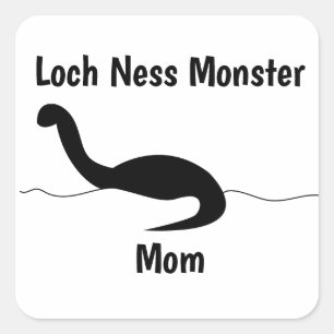 Loch Ness Monster Mum Funny Personalise Square Sticker