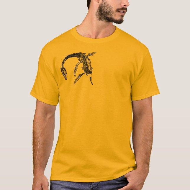 Loch Ness Monster / Plesiosaur Fossil T-Shirt (Front)