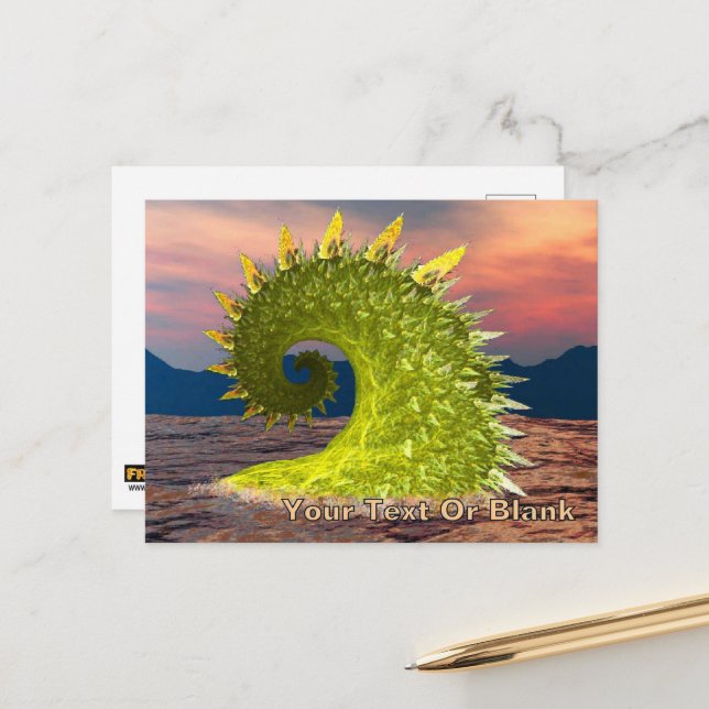 Loch Ness Monster Postcard (Front/Back In Situ)