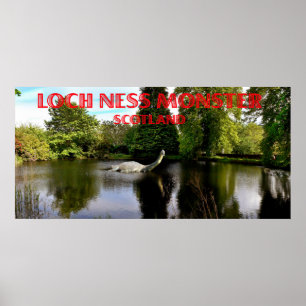 loch ness monster scotland poster