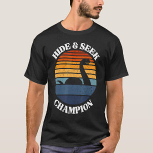Loch Ness Monster Vintage Sunset Hide And Seek Ch T-Shirt