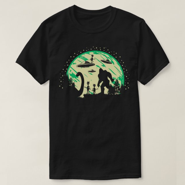 Loch Ness Mothman s Cryptid Costume Monster  T-Shirt (Design Front)