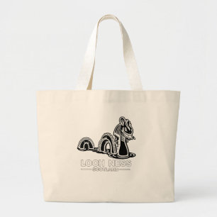 Loch Ness Nessie Scotland Large Tote Bag