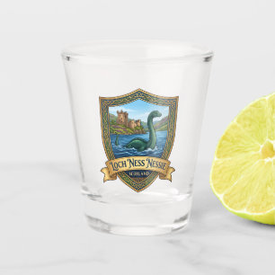 Loch Ness Nessie Scotland Shot Glass