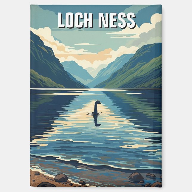 Loch Ness Nessie Travel Magnet (Front)
