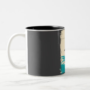 Loch Ness Scotland Cryptid Book Cover Poster Two-Tone Coffee Mug