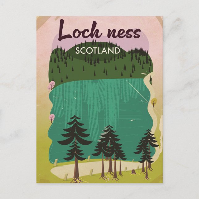 Loch Ness Scotland Postcard (Front)