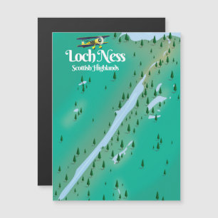 Loch Ness Scottish Highlands travel map