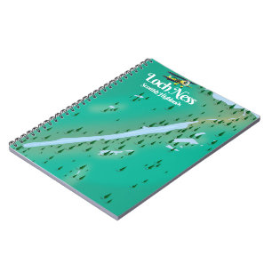 Loch Ness Scottish Highlands travel map Notebook
