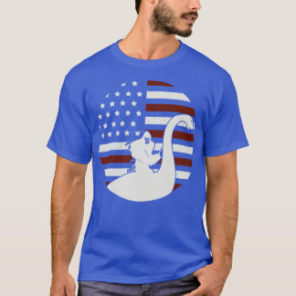 Loch Ness Usa Flag T-Shirt