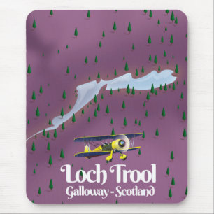 loch trool , galloway, scotland Travel map Mouse Pad