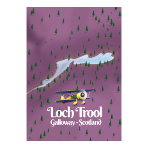 loch trool , galloway, scotland Travel map Photo Print