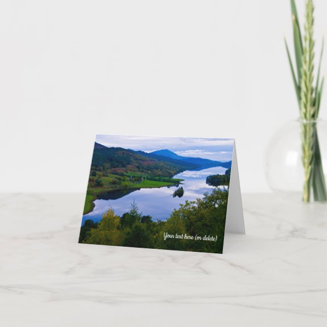 Loch Tummel from Queen's View Greeting card (Front)