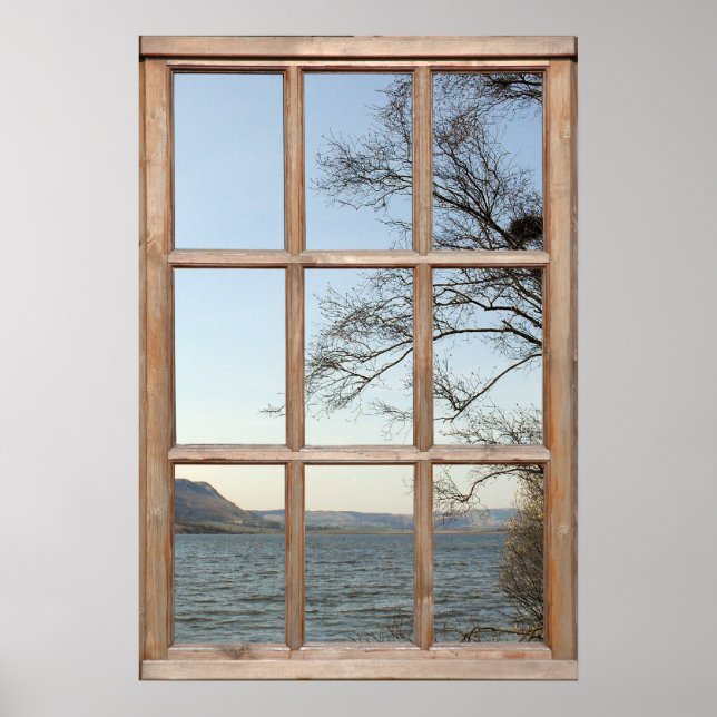 Loch View from a Window Poster (Front)