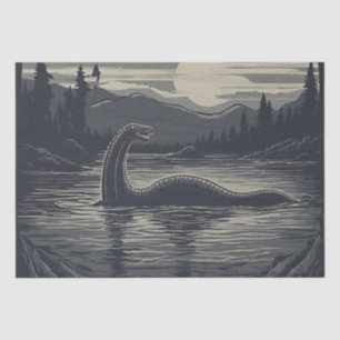 Lochness Nessie Cryptid Decoupage  Tissue Paper