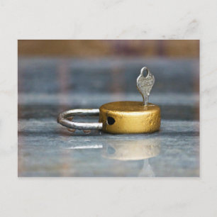 Lock and Key Photo Postcard