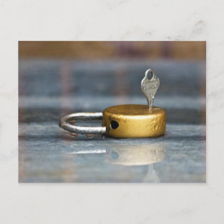 Lock and Key Photo Postcard