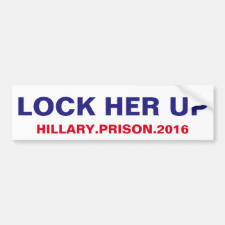 LOCK HER UP BUMPER STICKER