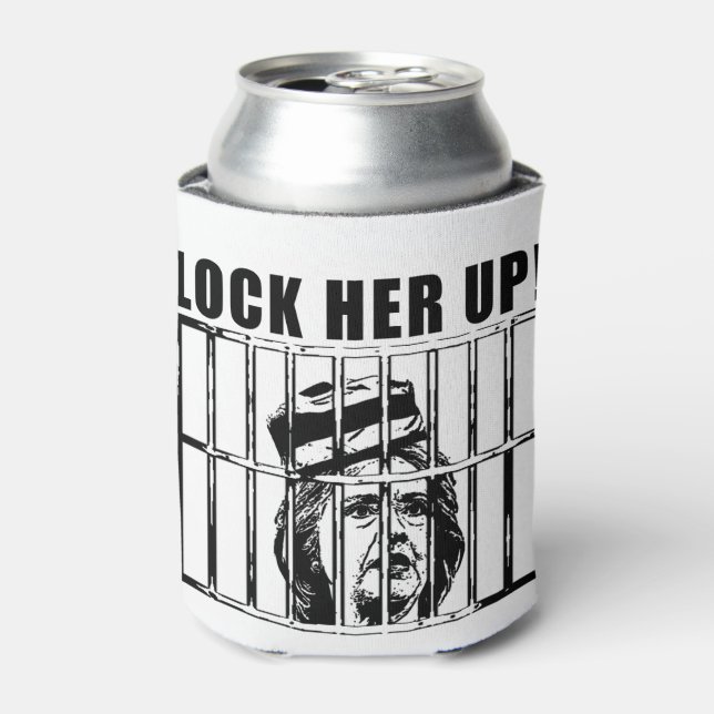 Lock her up Hillary Clinton Can Coozie (Can Front)