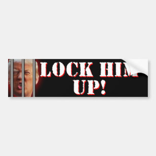 Lock Him Up Anti-Trump Bumper Sticker