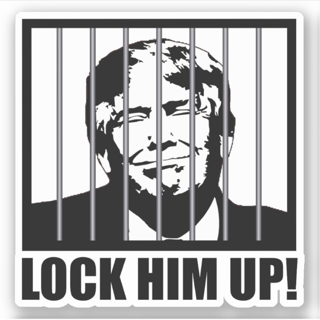 Lock Him Up! Anti-Trump Political Humour (Front)