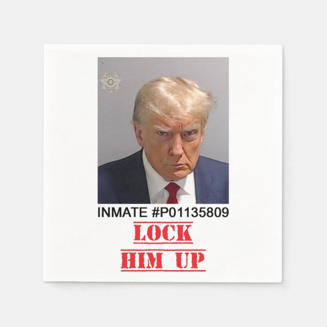Lock Him Up Napkin (Front)