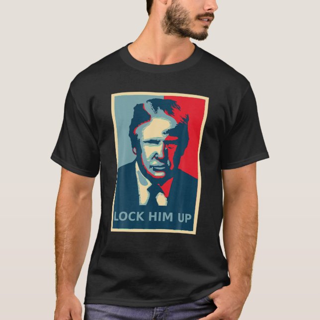 Lock Him Up Shirt Impeach Trump Traitor Anti Trump (Front)