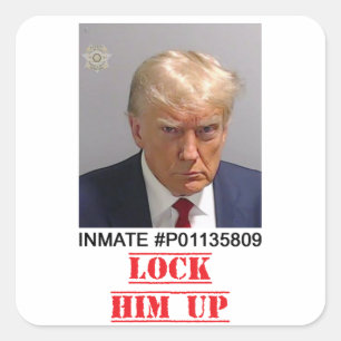 Lock Him Up Square Sticker