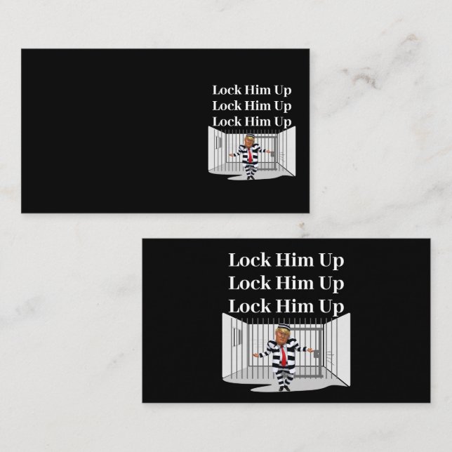 Lock Him Up Trump Business Card (Front/Back)