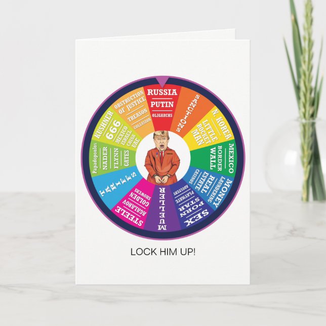 Lock Him Up Trump General Card (Front)