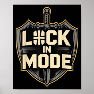 Lock In Mode Christian Poster