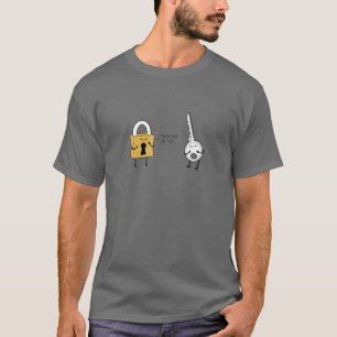 Lock Key Switch Type Funny Sarcastic Couple Relati T-Shirt