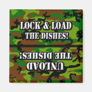 Lock & Load Dishwasher Magnet