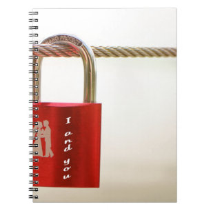 Lock of love notebook