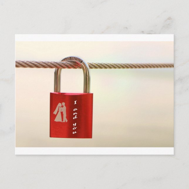 Lock of love postcard (Front)