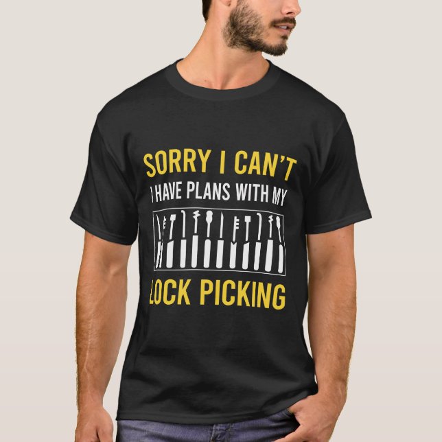 Lock Picking Lockpicking Lockpicker Locksmith T-Shirt (Front)
