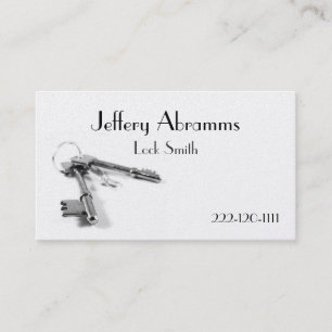 Lock Smith Business Card