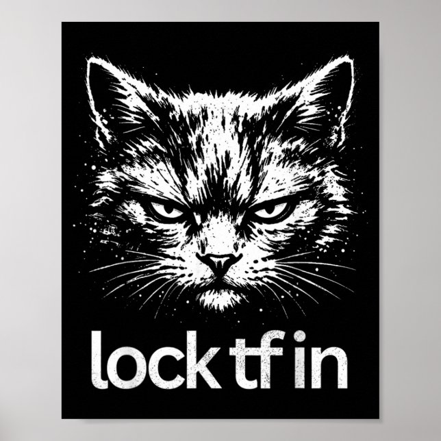 Lock tf in cat poster (Front)