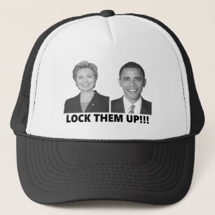 Lock Them Up anti-Hillary anti-Obama gear Trucker Hat