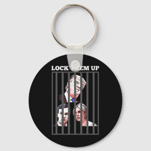 Lock Them Up Anti Trump Key Ring