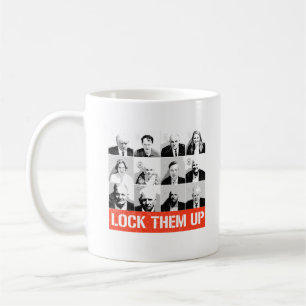 Lock Them Up: Trump Co-Defendant Mugshots Coffee Mug