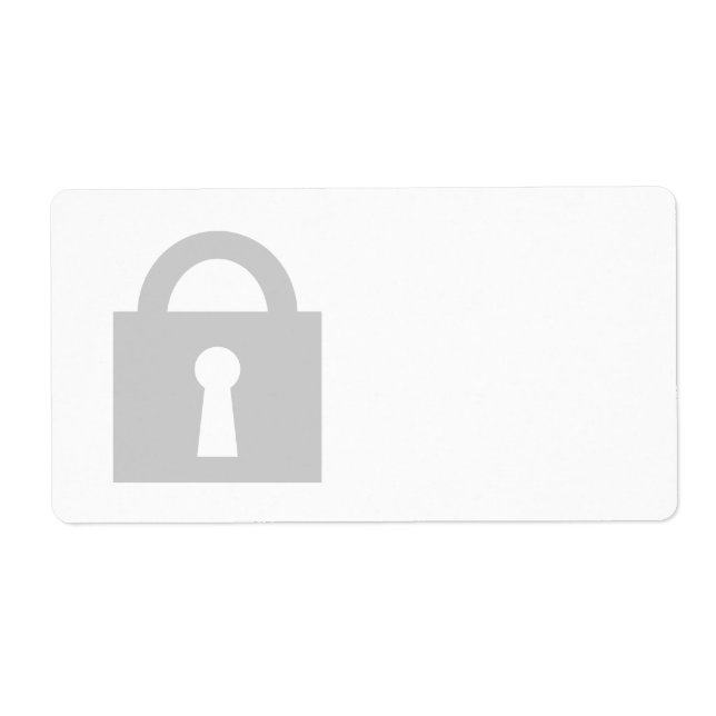 Lock. Top Secret or Confidential Icon. (Front)