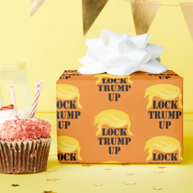 Lock Trump Up Pattern Wrapping Paper (Birthday Party)
