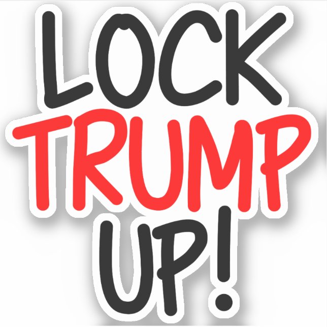 Lock Trump Up Political Laptop (Front)
