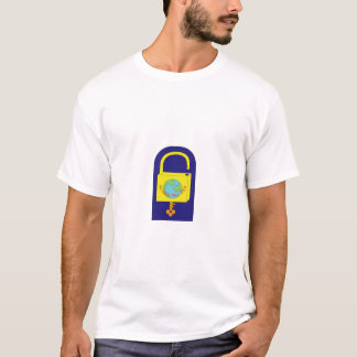 Lock with Planet 2 T-Shirt