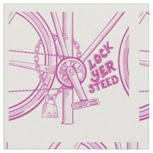 LOCK YOUR BICYCLE FABRIC