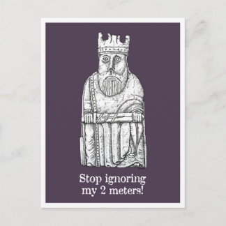 Lockdown moods - Lewis chessman King Postcard