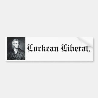 Lockean Liberal bumper sticker