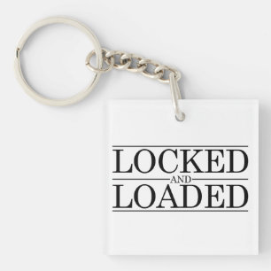 Locked and Loaded Chastity design Key Ring